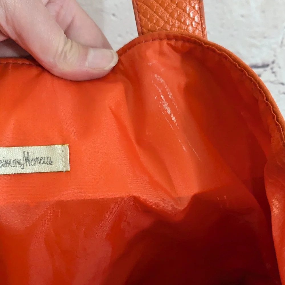 Neiman Marcus Orange Tote - Picture 7 of 8